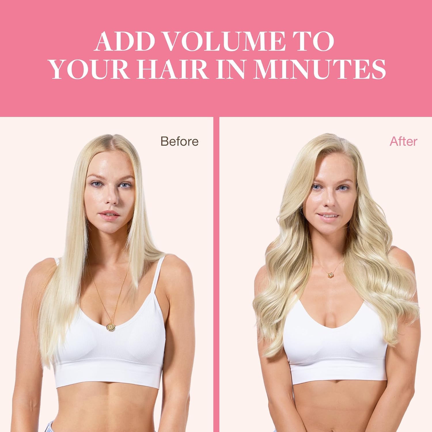 GOO GOO Clip in Hair Extensions Real Human Hair, Remy Human Hair Extensions Clip ins for Women, Natural Human Hair, 24inch 240g 9Pcs, #17A/60A Ash Blonde Highlighted Platinum Blonde
