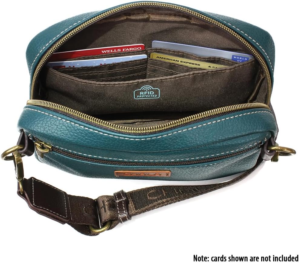 CHALA Mini Pack Women RFID Protected Sling Purse and Waist Bag with Two Adjustable Straps - Image 5