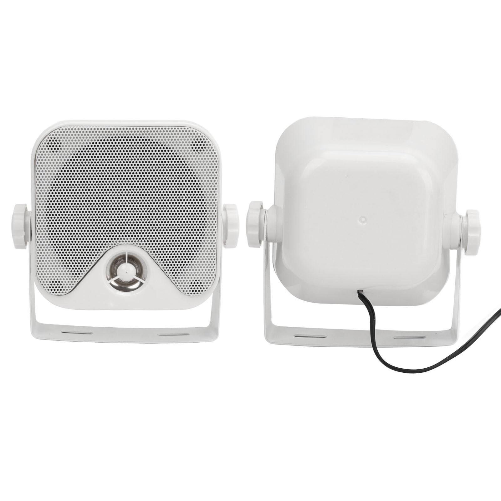 1 Par de Altavoces para Exteriores con Caja Marina Resistente Al Agua de 4 Pulgadas, Sistema de Sonido para Exteriores de 100 W para Camiones Tractores ATV UTV