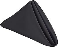 Vista 53 de GEFEII Servilletas de tela de poliéster sólido de 18 x 18 pulgadas para mantel rectangular redondo y cuadrado para boda, fiesta, restaurante