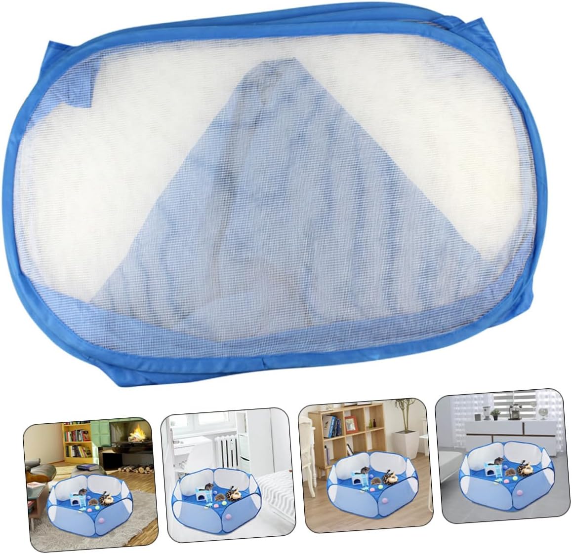 Portable Pet Playpen Tent Foldable Sturdy Scratch-Resistant Dog and Cat Shelter for Indoor Outdoor Use Summer Puppy Kitten House