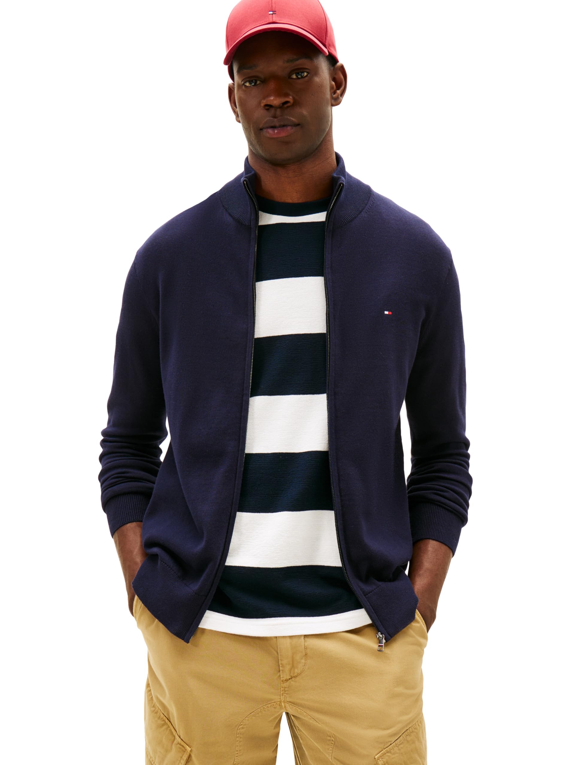 Tommy Hilfiger Sweter Mężczyźni Lightweight Full Zip Up Sweater