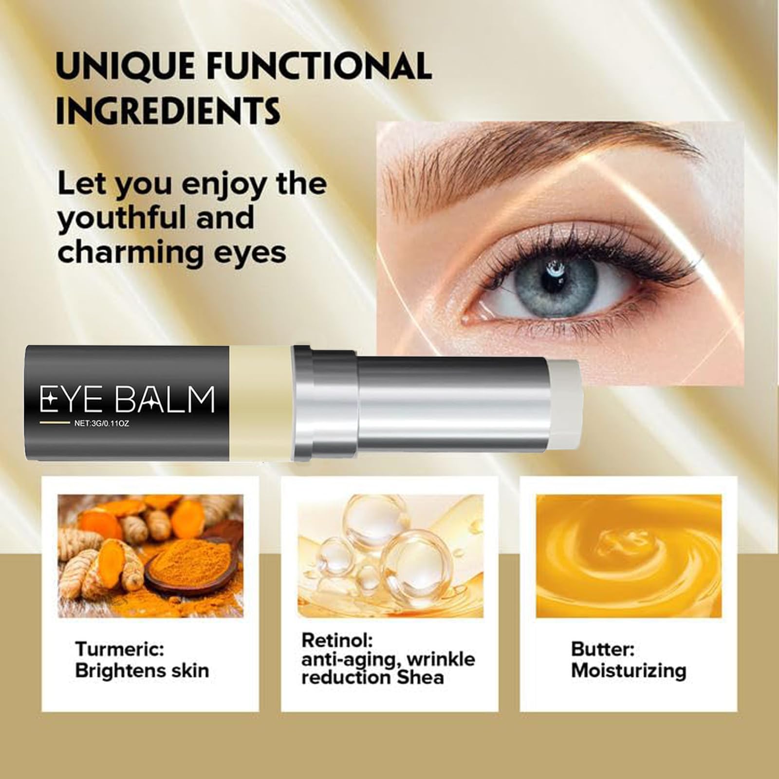 2Pcs Lumibalm Eye Balm For Under Eye Bags, Lumi-balm Serum Stick, Anti Aging Eyes Cream Stick, Deeply Moisturizes, Anti Aging and Reduce Fine Lines