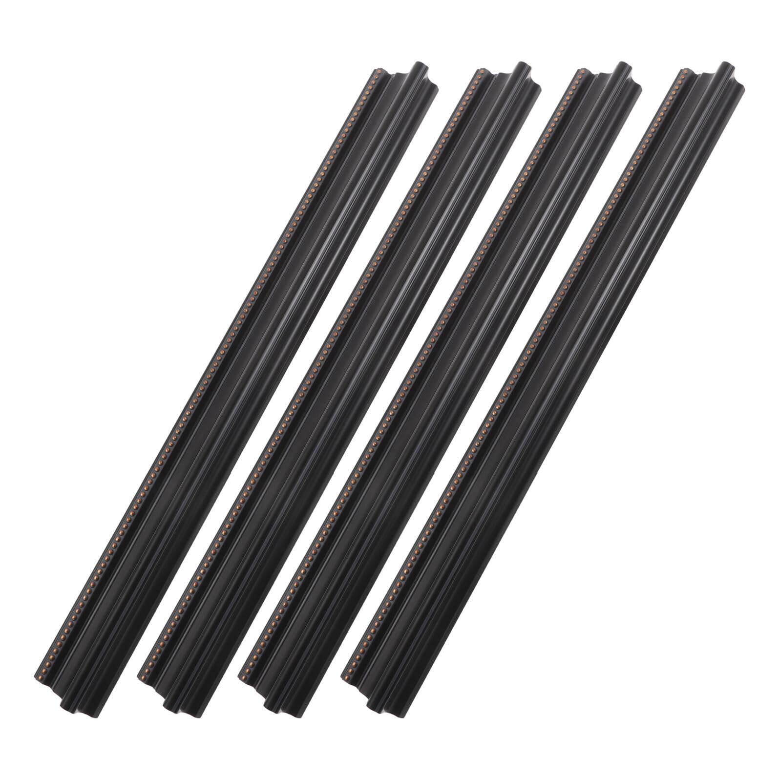 Lot de 4 Baguettes de Cadre Vintage Européen Noir Doré 50 Cm, Moulure Classique pour Encadrement Photo et Peinture à l'huile, Bordure Décorative pour Projets Artistiques