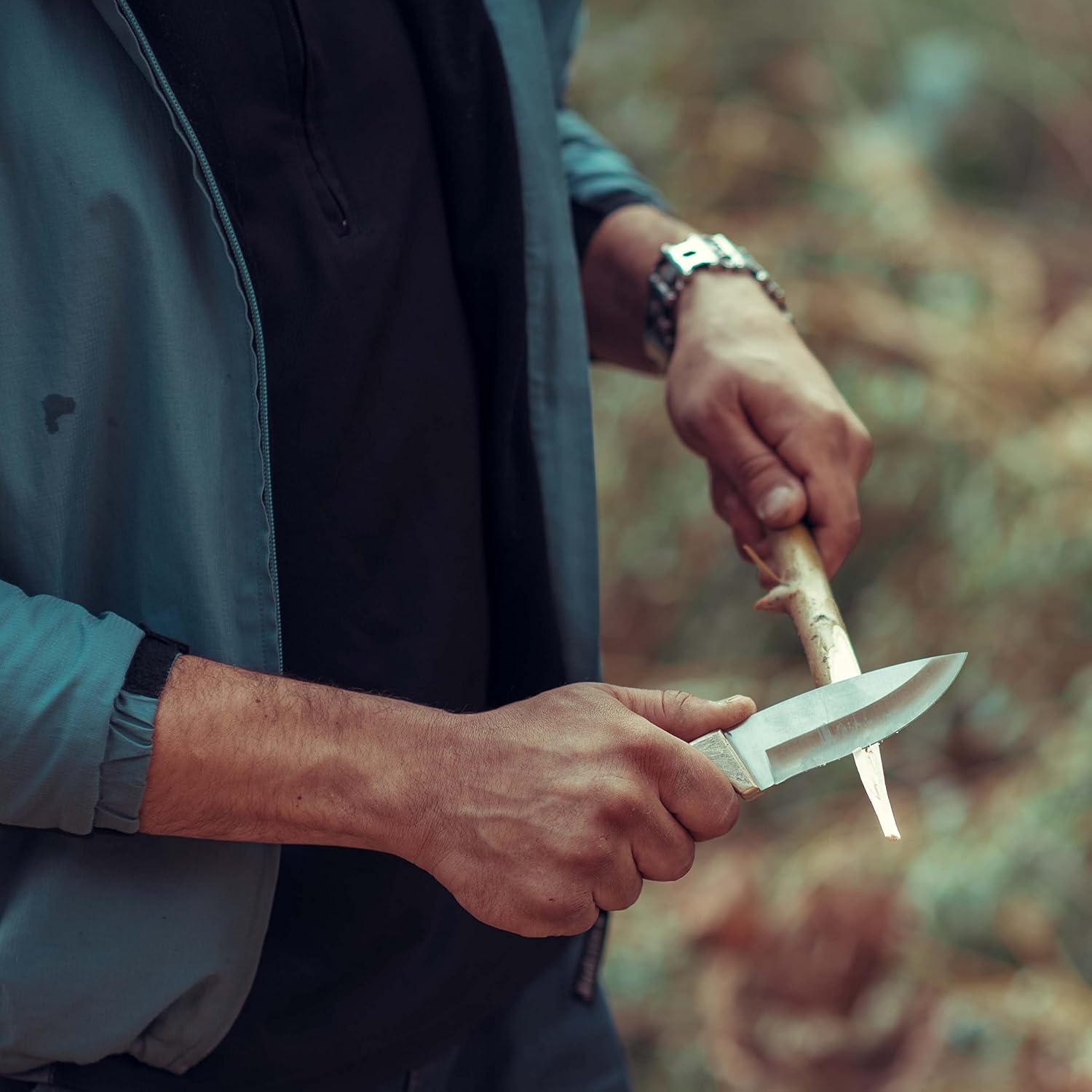 Knife Making Kit DIY Gift for Men - Gift Set, Complete Tools, & Accessories to Make Knife, Stainless Steel Bushcraft Blade, Beginners Guide, Husband Boyfriend Dad Handwork Hobbies, Gift for Him