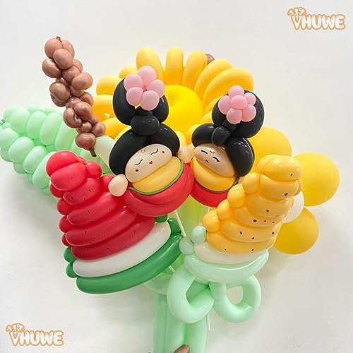 Miniatura 6 de 260 globos rojos, gruesos, paquete de 100 globos largos torcidos mágicos delgados para arco de globos, animales, payaso, niños, cumpleaños, fiesta,