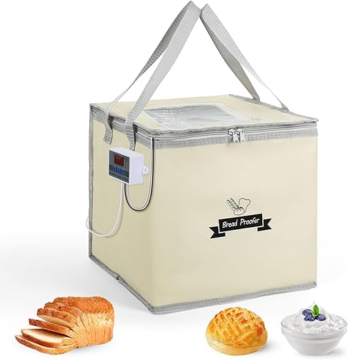 Bread Dough Proofing Box, Foldable Bread Proofer with Precision Temperature Control and Visible Window, Proofing Box for Making Sourdough, Yogurt, Handmade Soap, Natto