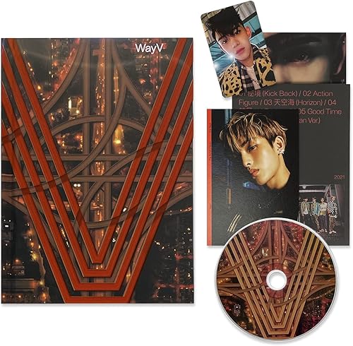 WAYV - 3er mini álbum [KICK BACK] (HITCHHIKER Ver.) Folleto + CD-R + póster plegado + postal + tarjeta de fotos