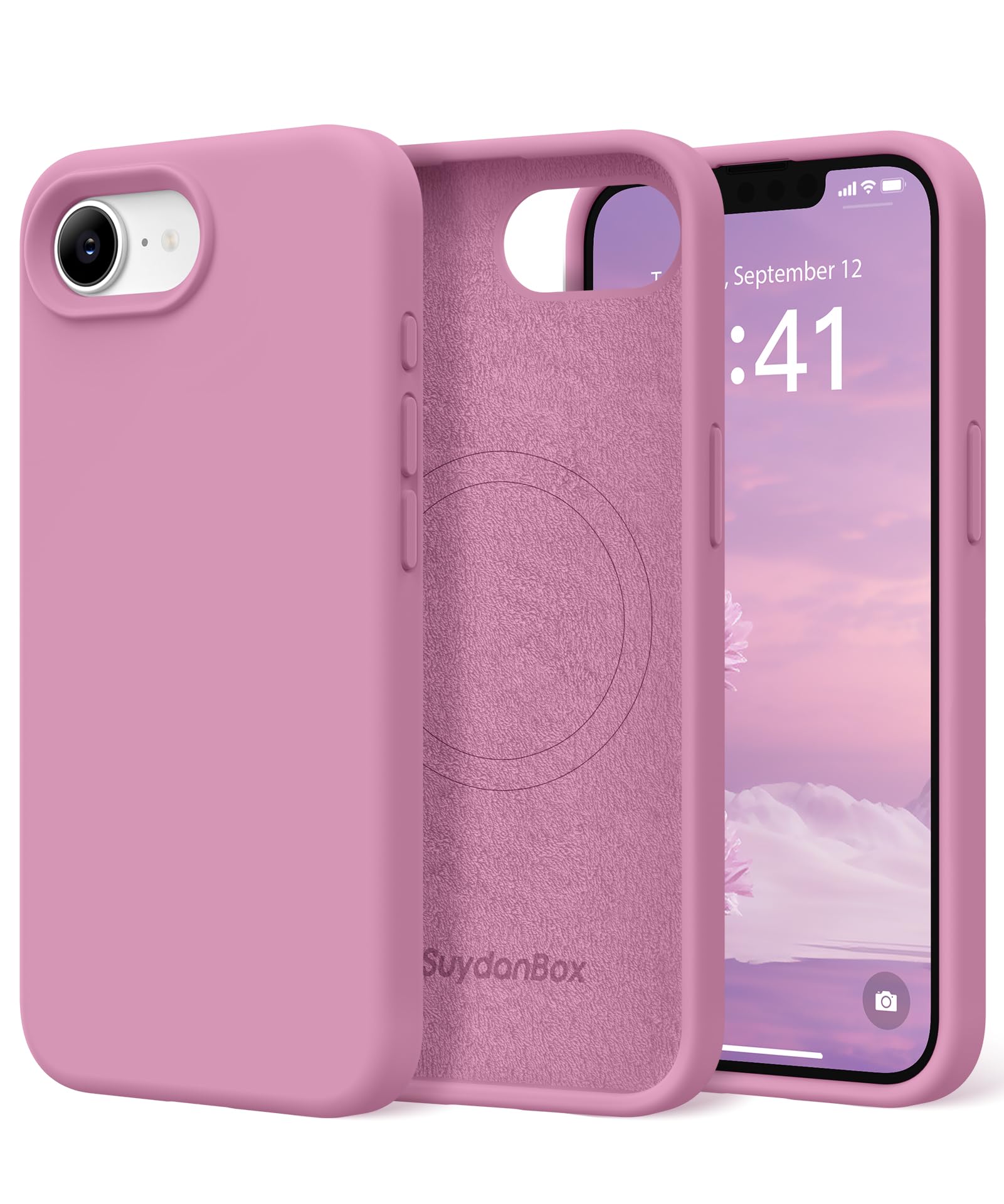 Magnetic for iPhone 17e/iPhone 16e Case Silicone Blackcurrant