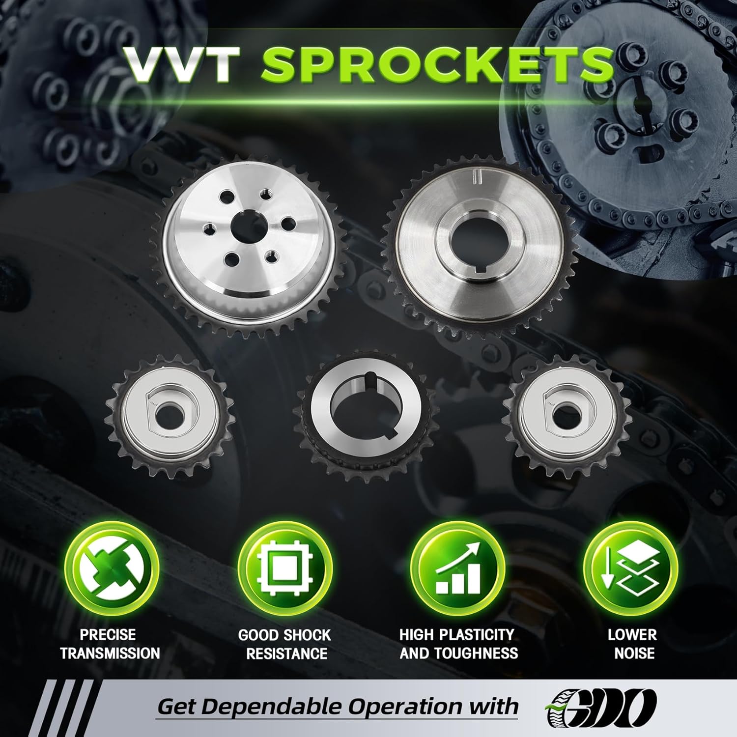 2.4 Ecotec Timing Chain Kit W/Tensioner 12680750 Compatible with 2010-2015 Chevy Equinox Malibu, GMC Terrain, Buick Verano Regal Lacrosse 2.4L 2.2 2010-2015 Replace# 94201S Cadena de tiempo