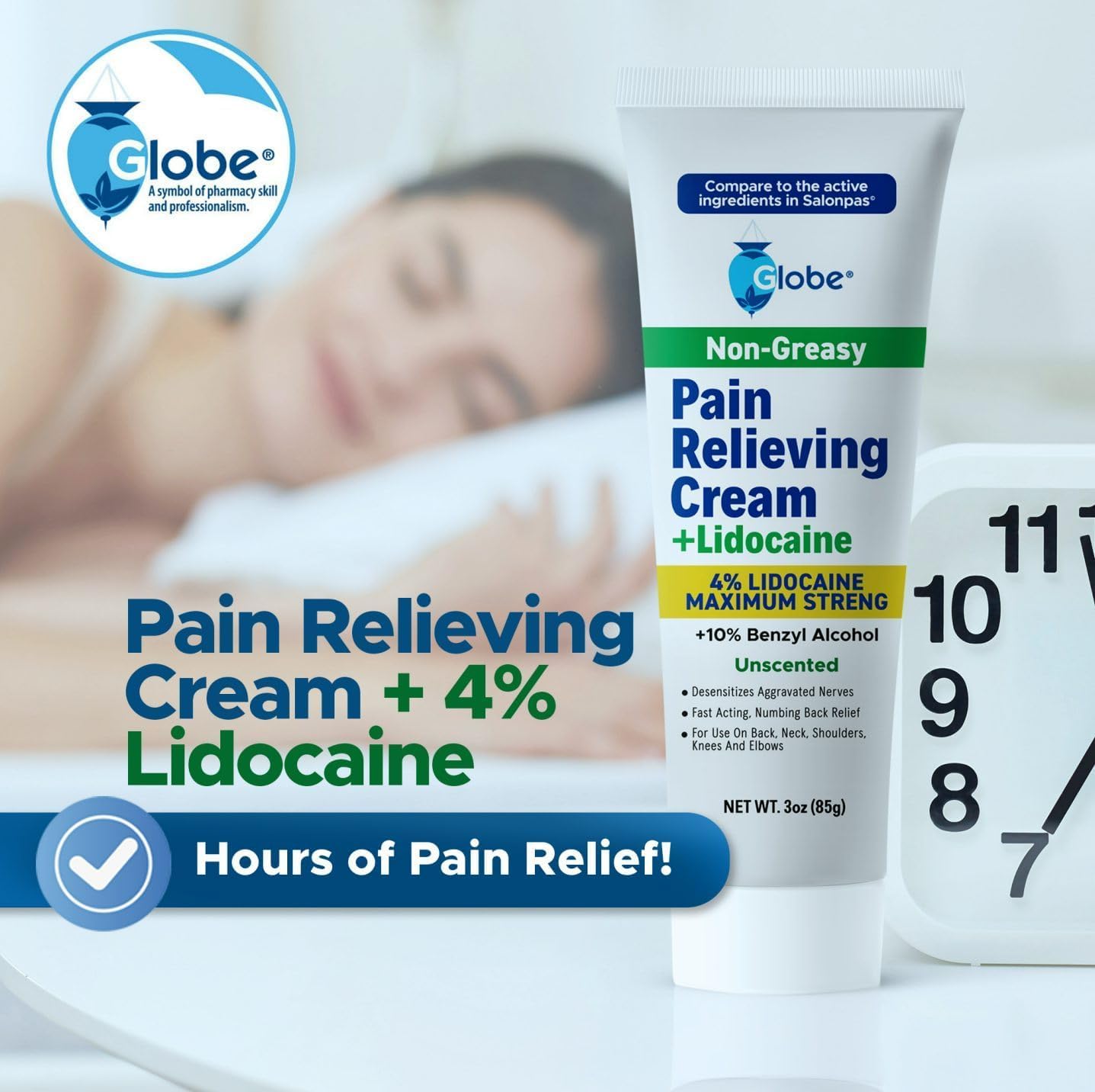 Globe Lidocaine 4% Pain Relieving Cream, Maximum Strength, 3 Pack, 3 oz — Amazon image 8