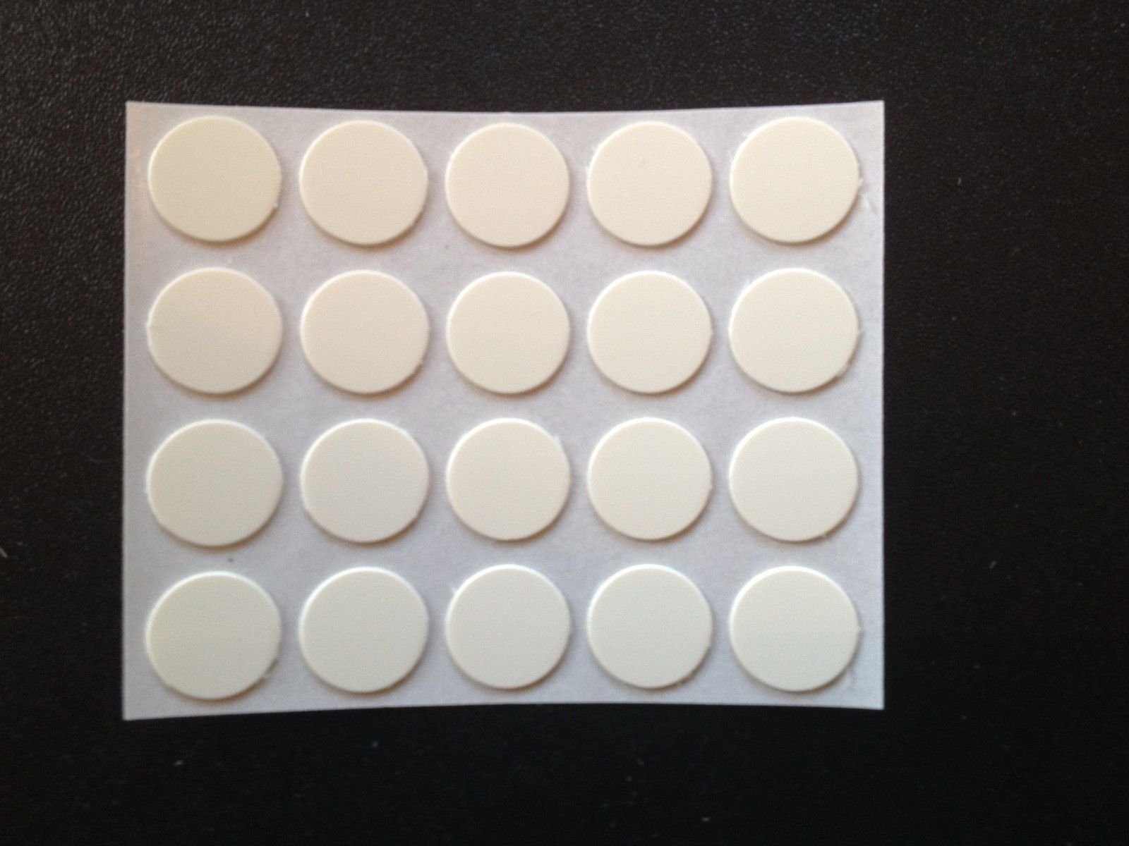 Self Adhesive Stick on Screw Hole Cap/Covers 13mm - Various Colours (Cream/Ivory)