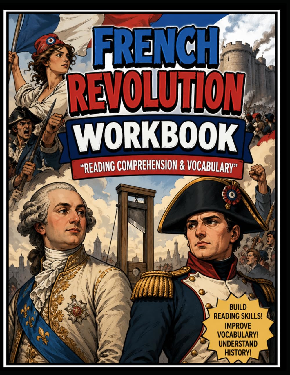 The French Revolution Workbook: Reading Comprehension & Vocabulary (Reading Comprehension & Vocabulary Workbook)