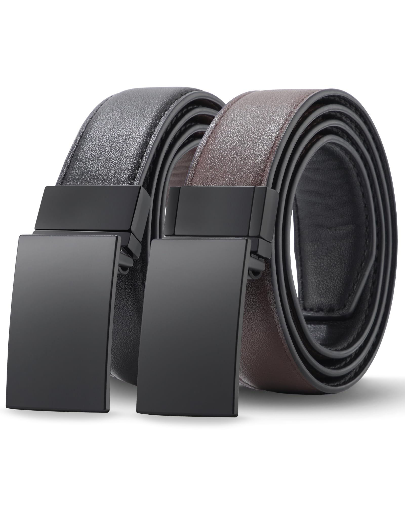 Kajeer Reversible Kids Belts for Boys,Durable PU Metal Buckle Leather Belt Toddler Youth Belt for School Uniform Casual (Black,Fit Waist: 25
