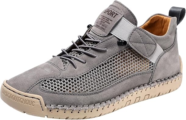 IWIHMIV Mens Running Shoes Non Slip Breathable Lightweight Fashion Athletic Sneakers Lace Up Sports Walking Work Shoes