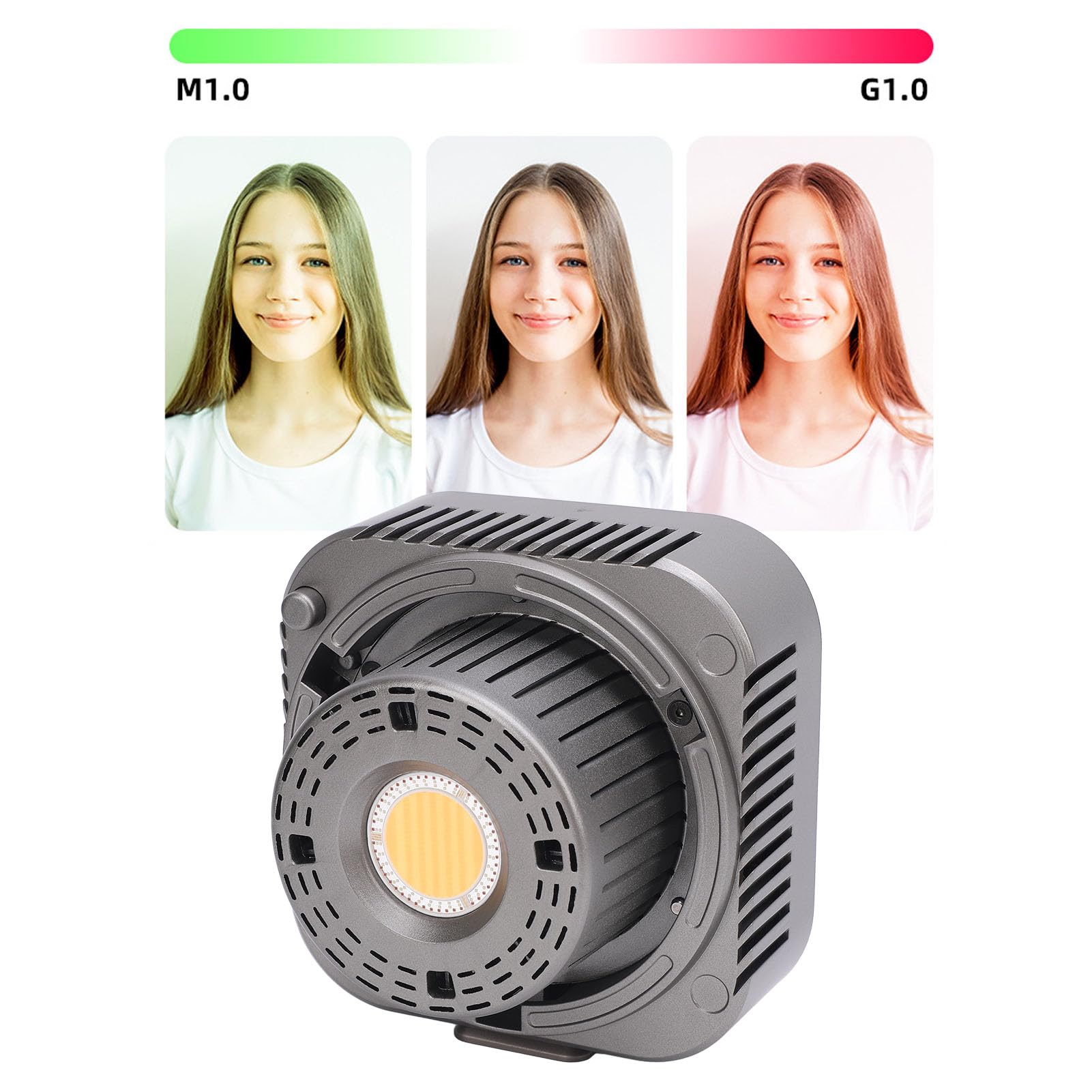 Wideo RGB 100 W Podwójne Interfejsy Zasilania Przenośna Wypełniająca do Fotografii, Kontrola Aplikacji dla Różnych Scen