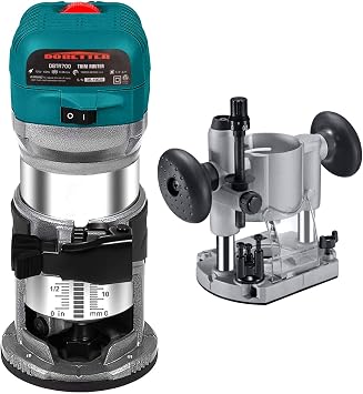 Dobetter 1.25HP Wood Router Tool Set and Plunge Router Base