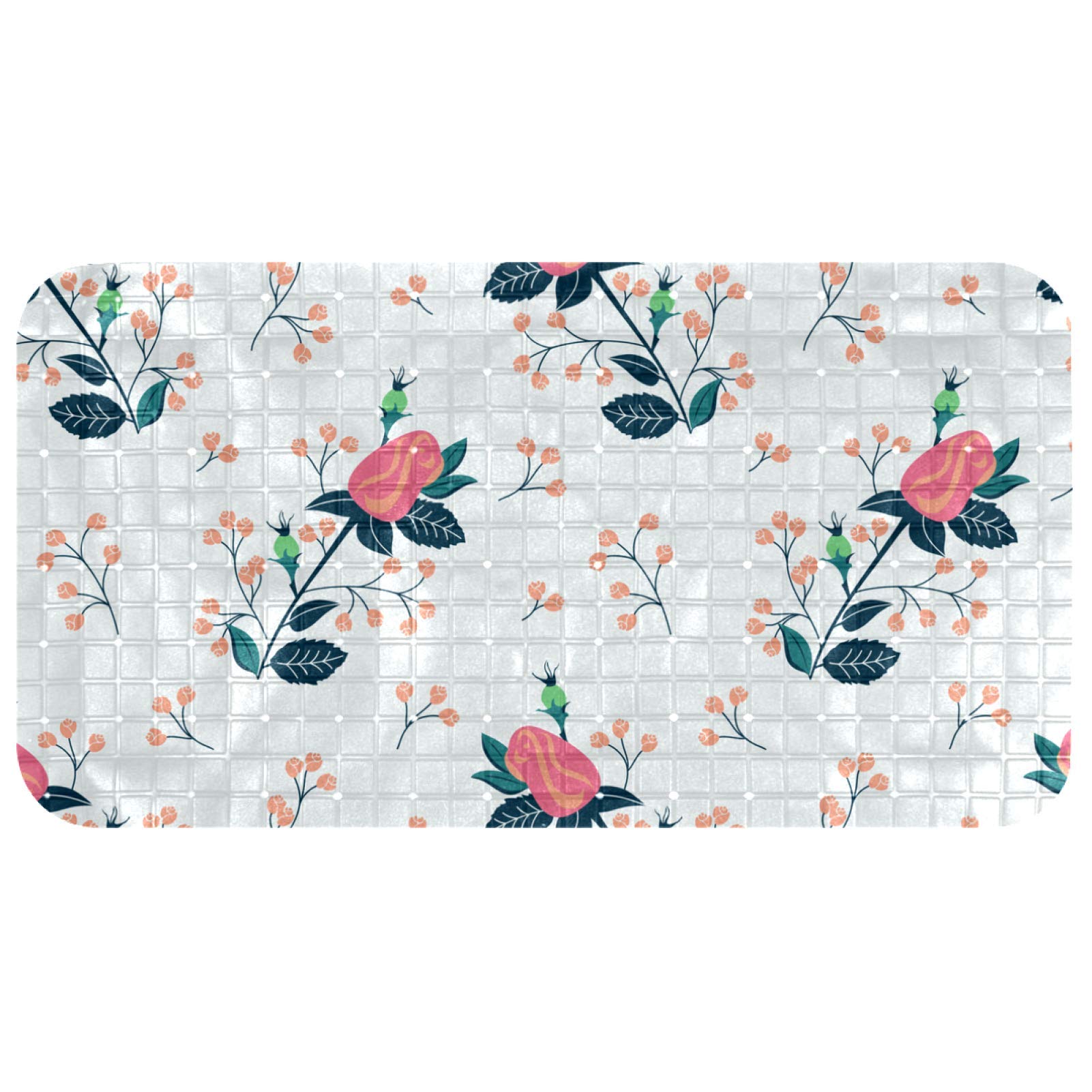 Tapis de bain enfant Bennigiry de qualité supérieure style floral