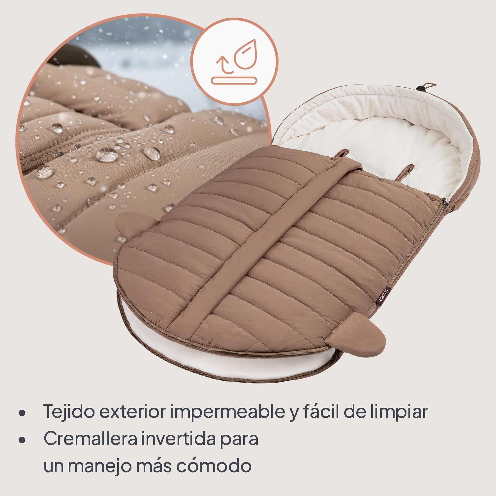 Lionelo Oli Saco Silla Paseo Universal Invierno 2 en 1 para Capazo y Silla