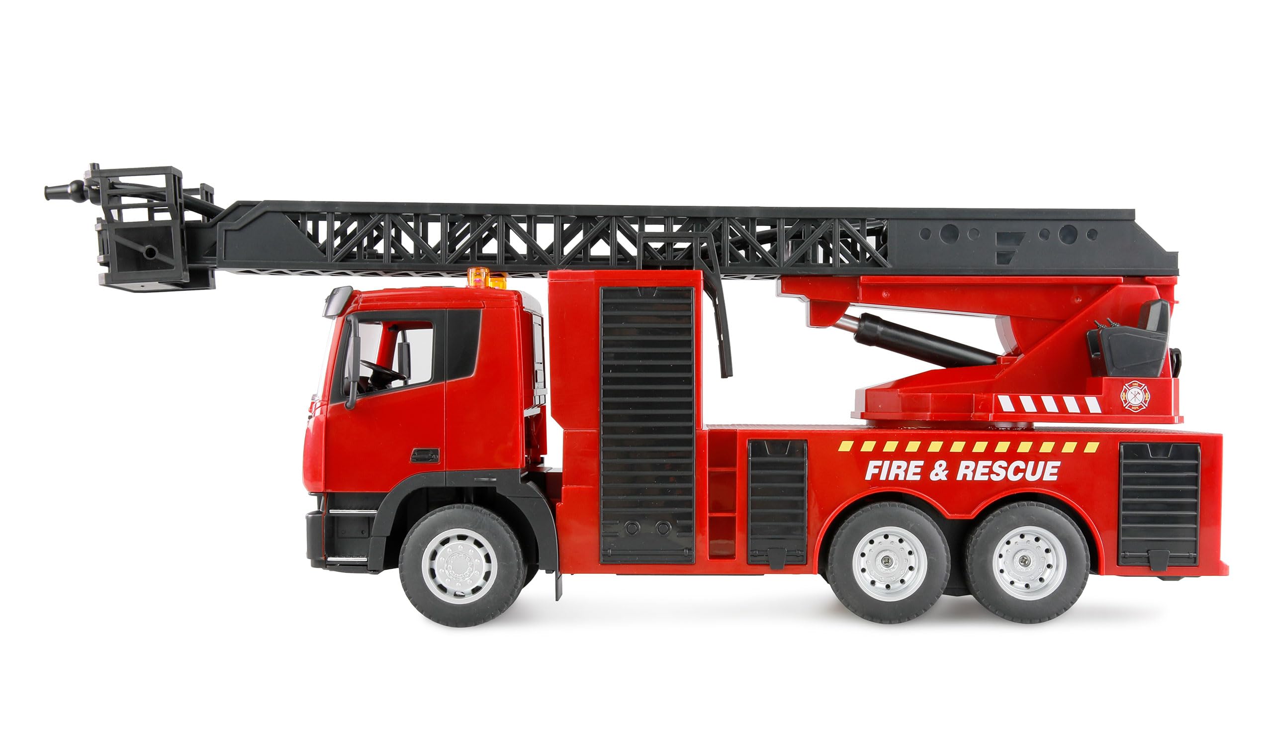 Amewi Veicolo dei vigili del fuoco con scala girevole 1:18 RTR telecomandato RC bambini 8 anni