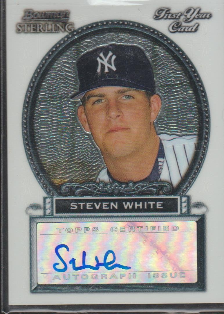 Amazon.com: 2005 Bowman Sterling Steven White Yankees Autographed 