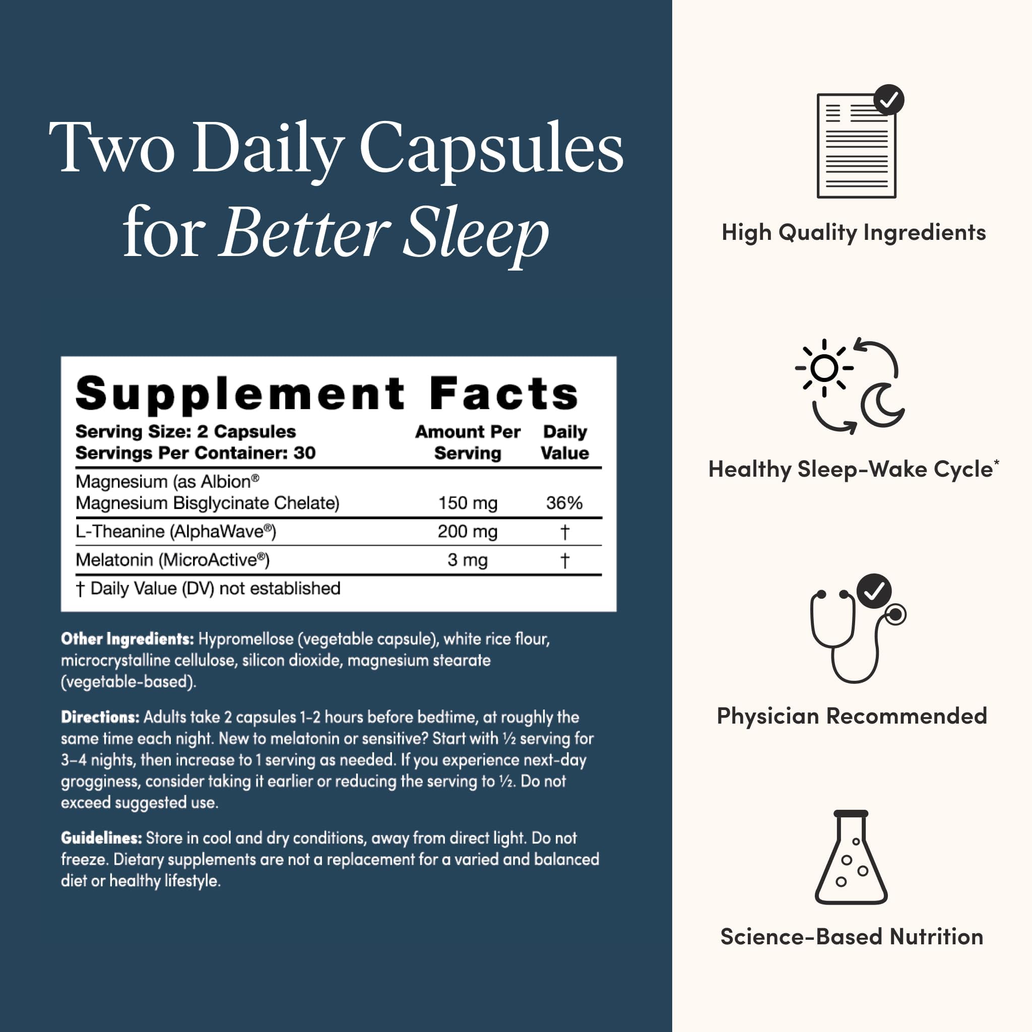 The 'Pause Life Sleep, Magnesium, Microactive Melatonin & L-Theanine, 60Cap — Amazon image 5