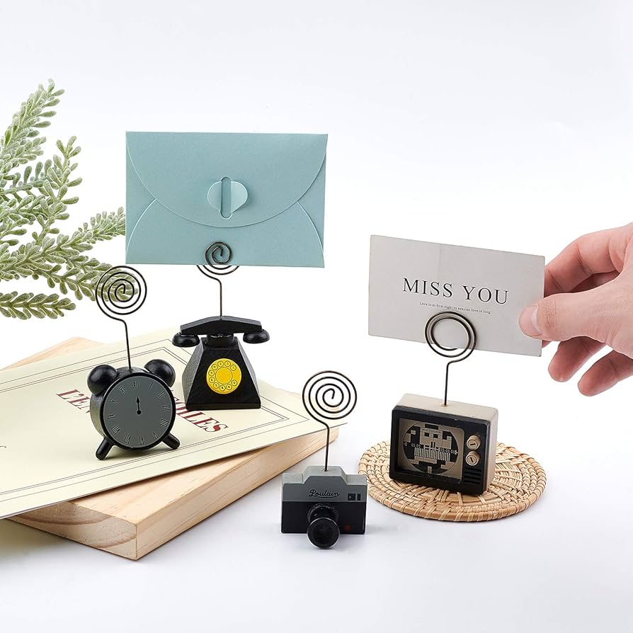 ヴーヴクリコ メッセージカード立て 写真立て Amazon.co.jp: OLYCRAFT 4個 メモホルダー スタンド メモ