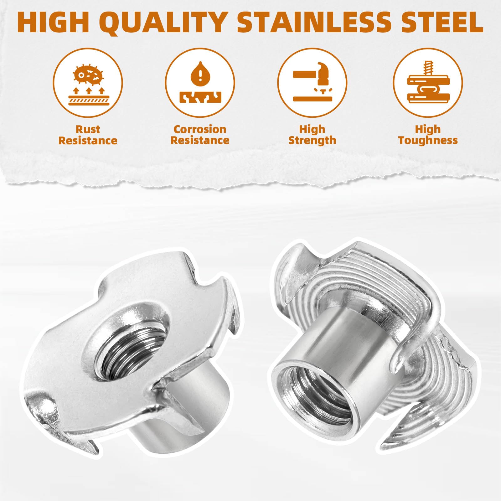 Amazon.com: M6 T-Nuts Durable Anti-Corrosion Threaded Inserts Tee