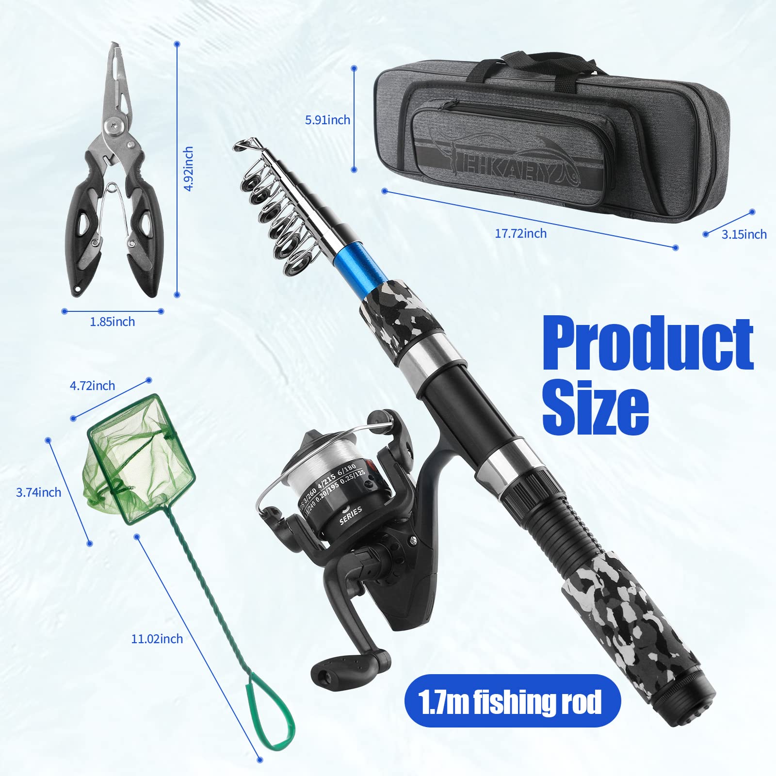 Amazon.com : Fishing Rod Reel Combos Collapsible Fishing Rod Kit, 2PCS Telescopic Fishing Pole+2PCS Spinning Reels+Lures Hooks+Tackle Bag+Fishing Accessories Full Combo for Kids Youth : Sports & Outdoors Amazon.com : Fishing Rod Reel Combos Collapsible Fishing Rod Kit, 2PCS Telescopic Fishing Pole+2PCS Spinning Reels+Lures Hooks+Tackle Bag+Fishing Accessories Full Combo for Kids Youth : Sports & Outdoors