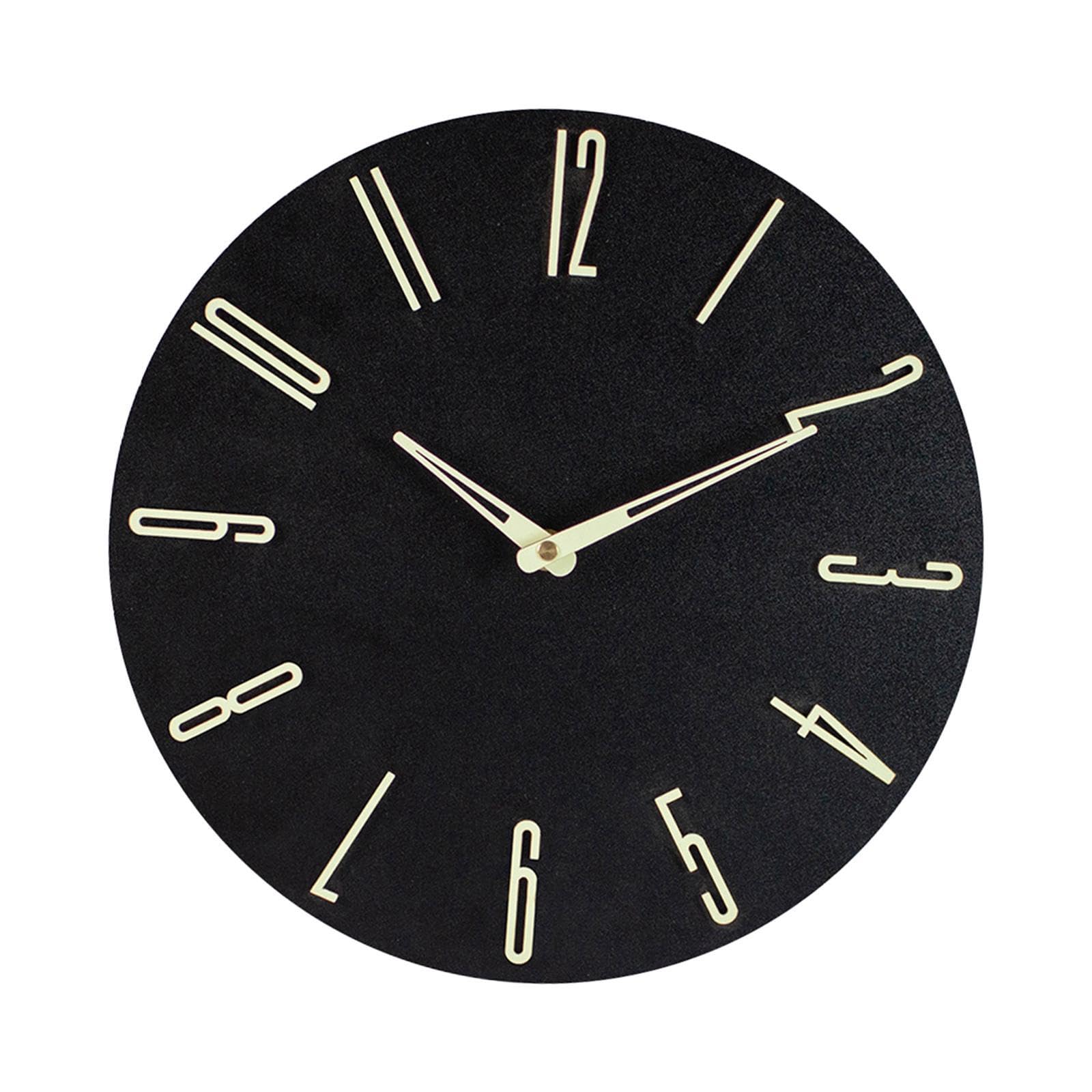 YIXANNX Modern Silent Wall Clock Luminous Glows In Dark Easy To Read Bedrooms Kitchens Living Spaces Offices Study Rooms Modern Wall Clock Round Home Office