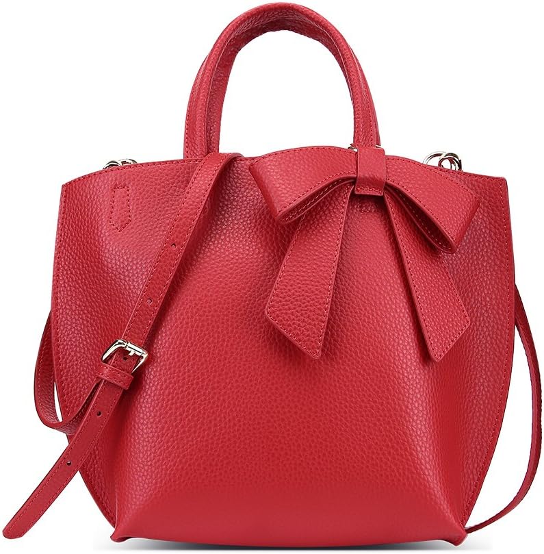 XANGIRL Women Top Handle Red Handbags Shoulder Bag Tote Bag Messenger Purse (Red) Handbags