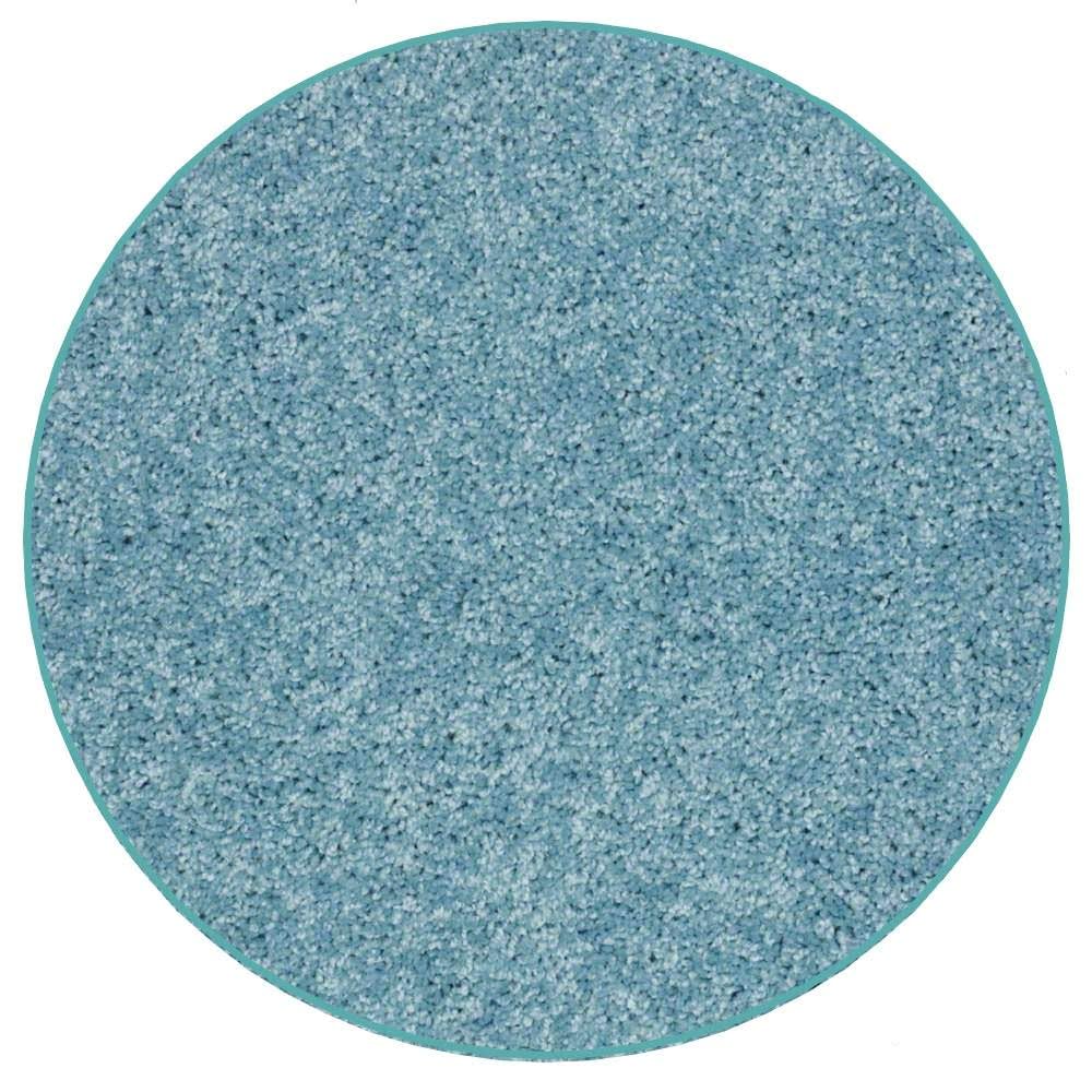 KOECKRITZ Soft and Colorful Kids Classroom Area Rugs (Passes Flammability Pill Test) Many Sizes and Bright Colors to Select from (9' Round, Surf)