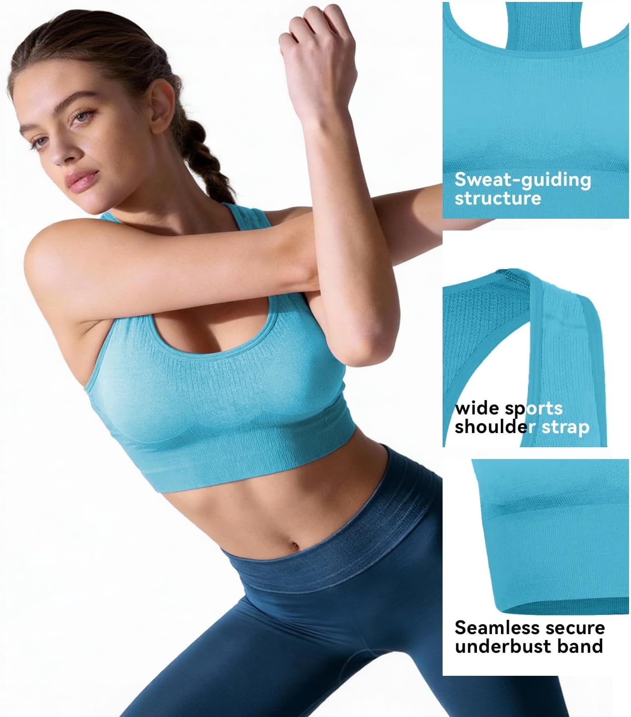 Outdoor Sports Women's Merino Viscose Bra Sports Vest - Image 5