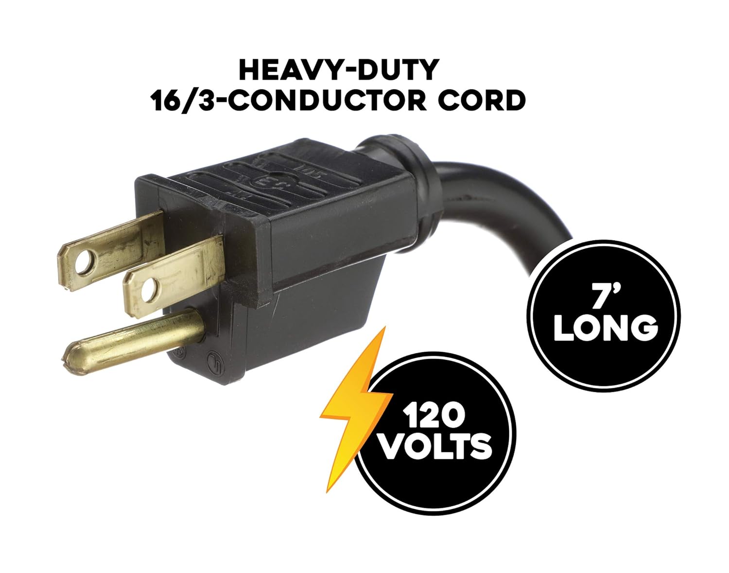 TPI Corporation CF12 3-Speed Commercial Floor Fan — 12” High-Velocity Non-Oscillating Air Circulator Fan for Indoor & Outdoor — UL & C-UL Listed, 120V