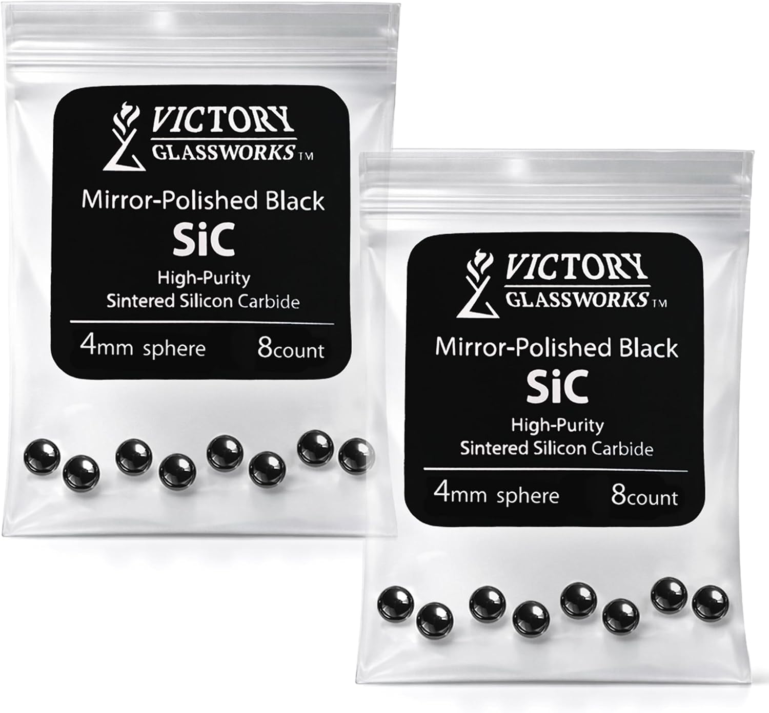 Silicon Carbide Balls (3mm x10, 4mm x8, and 5mm x5)