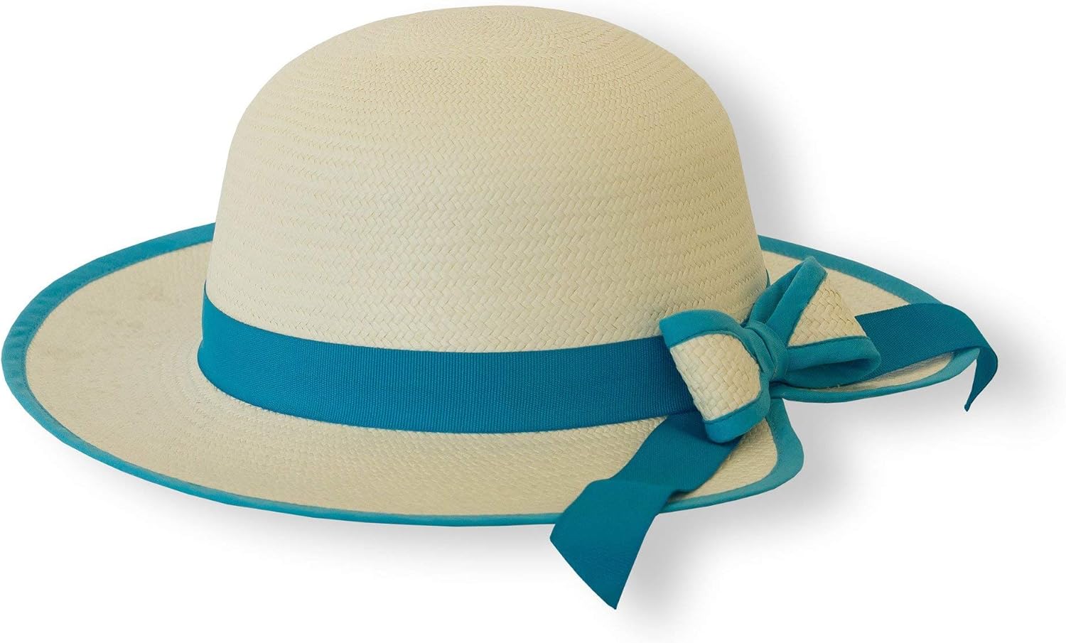 Tumia - Girl's Genuine Panama Hat with Bow - Children's