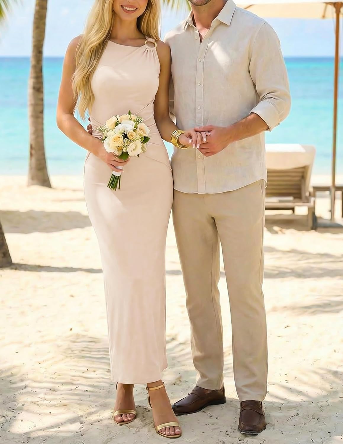 ZESICA Women's 2026 Summer Maxi Dress Sleeveless Ruched Elegant Wedding Guest Cocktail Formal Bodycon Long Dresses - Image 7