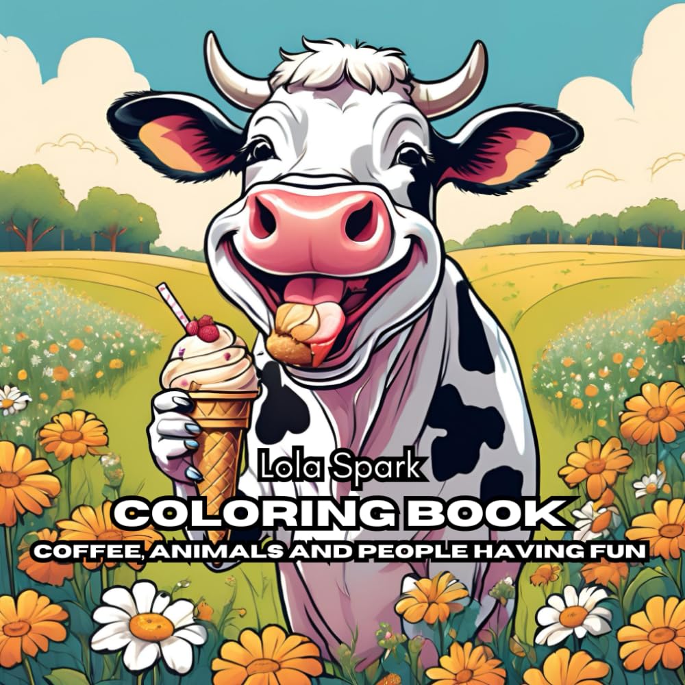 Blissful Smiles: Adult Coloring Book for Mental Health: Add Some Color to Your Day with the Sweetness of Nature and Friends