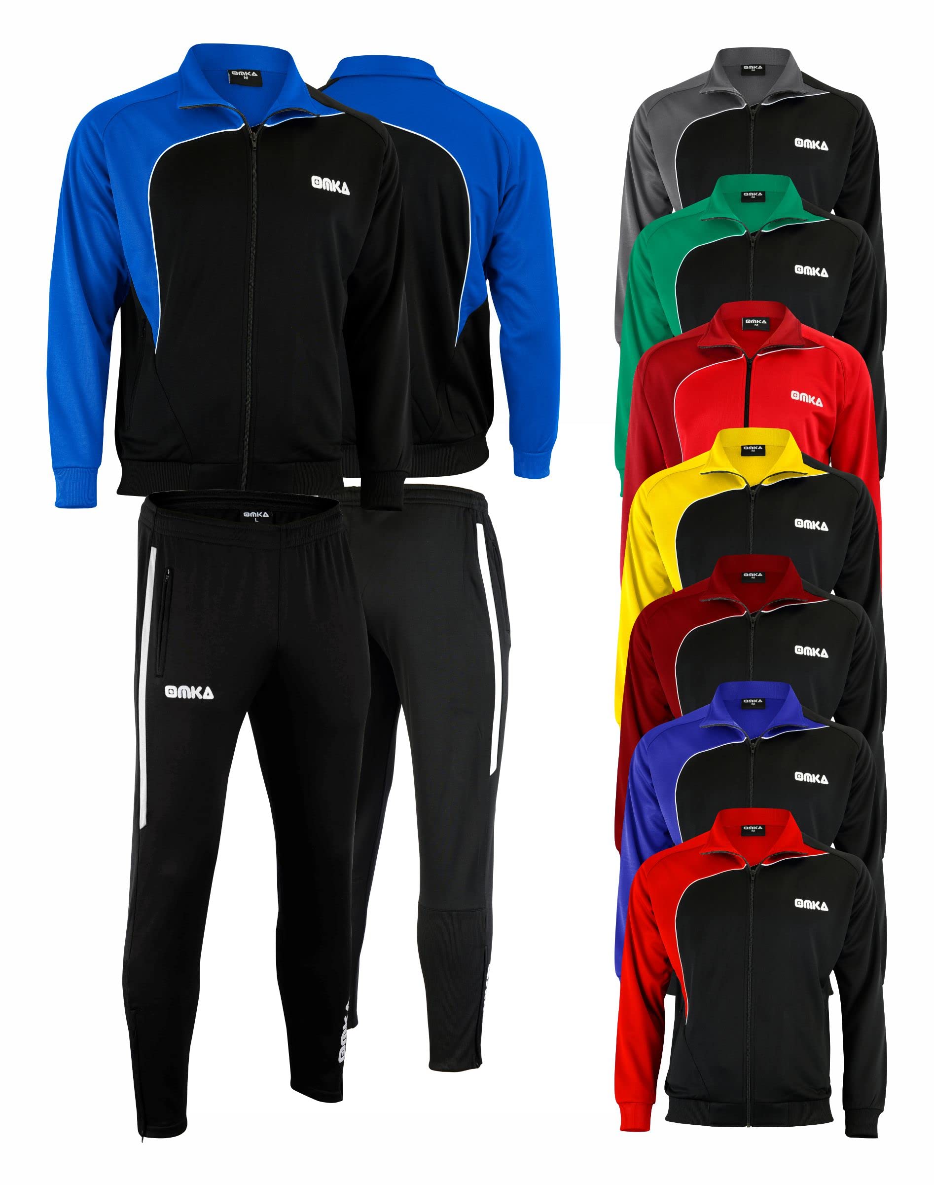 OMKA Trainingsanzug Sportanzug Jogginganzug Freizeitanzug