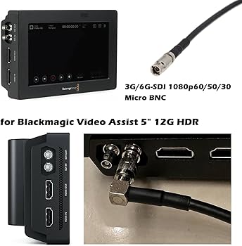 映像用ケーブル Black magic Video Assist 4K Amazon | DRRI Blackmagic ビデオアシスト 4K BMD BMPCC オーディオ