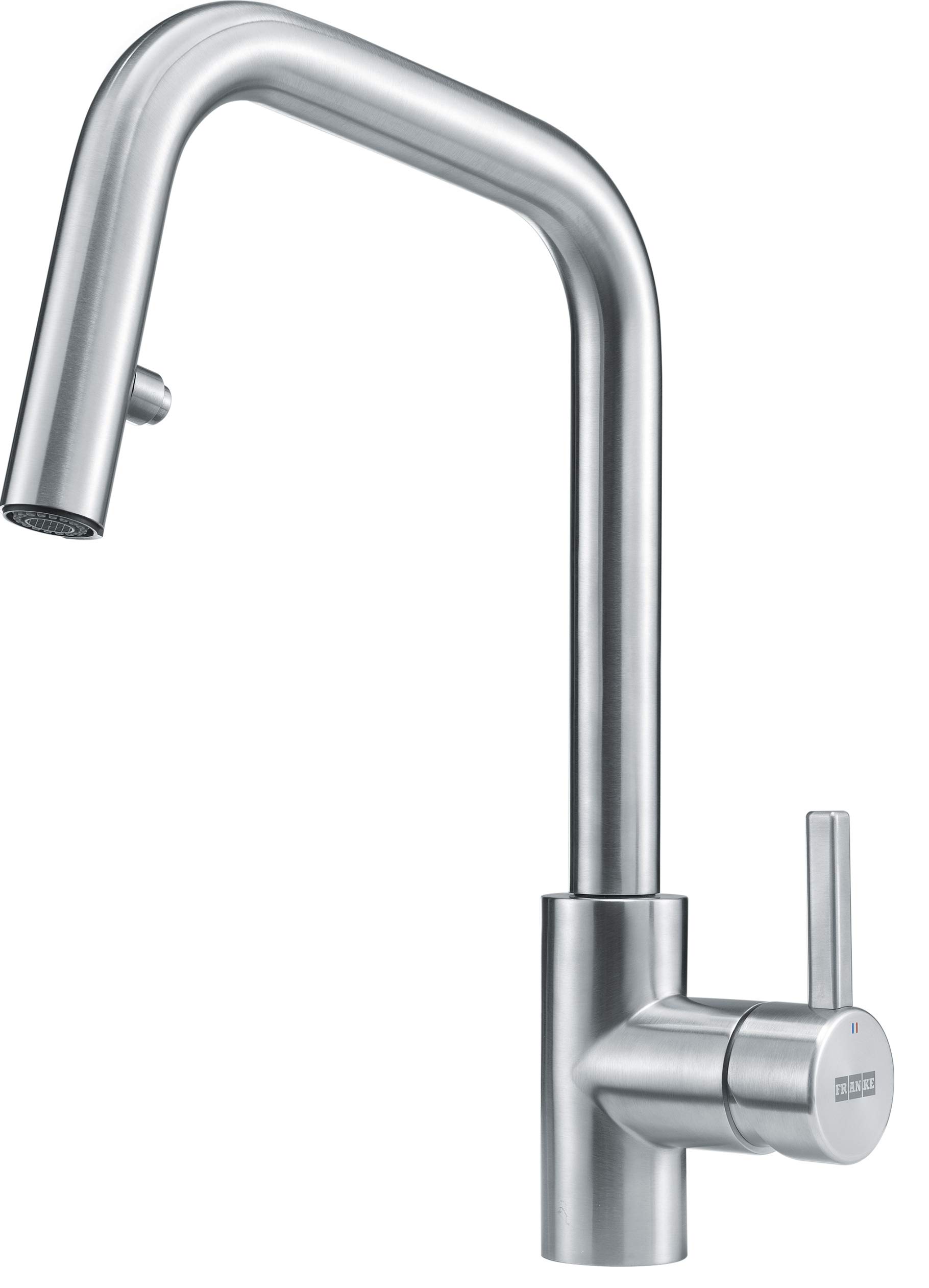 Franke KUBUS Pull-Out Spray - Rubinetto per lavello, 115.0529.207 in acciaio INOX