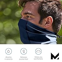 Vista 4 de MISSION All Season Cooling Neck Gaiter Ski Mask For Men And Women, UPF 50