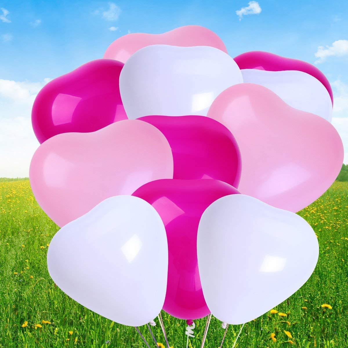 Lot De 15 Ballons Blancs Avec Imprimé Cœur « I Love You » Pour Saint-Valentin, Décoration