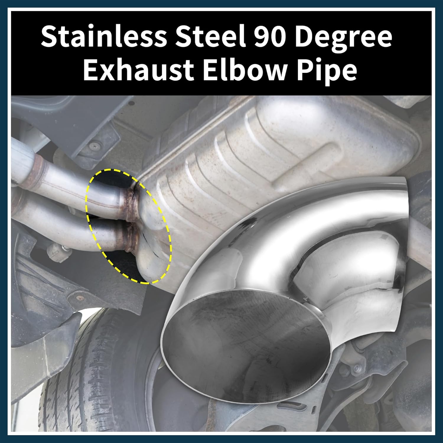 90 Degree Mandrel Bend Elbow Tube OD 5" Inch 304 Stainless Steel Reusable | Exhaust Elbow Pipe Stair Handrail Tube 2 Pcs