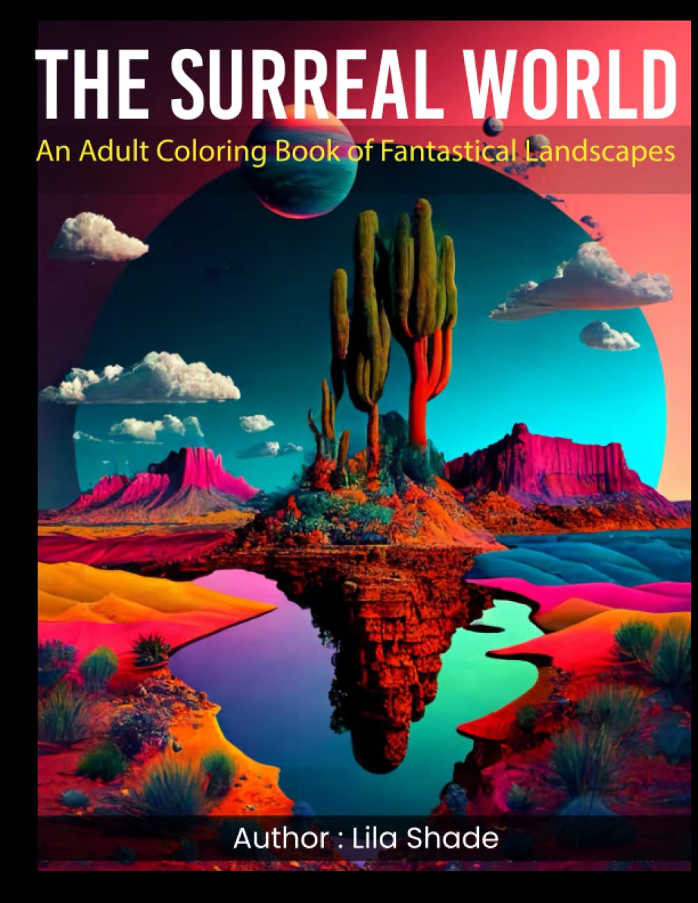 The Surreal World Adult Coloring Book: Intricate illustrations of fantastical landscapes in a world beyond reality.