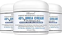 Vista 10 de Ebanel Crema de urea 40% más ácido salicílico 2%, crema de pies para talones secos agrietados pies, rodillas, codos manos, eliminación de cutículas