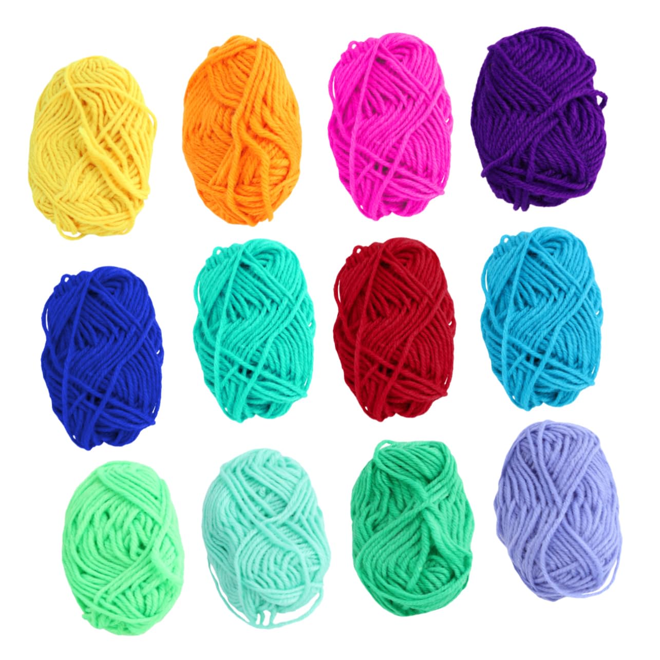 Wollgarn, 24 Stück, handgefertigtes Garn, Polyestergarn for Stricken, Polyester-Häkelgarn, weiches Strickgarn, Häkelgarn