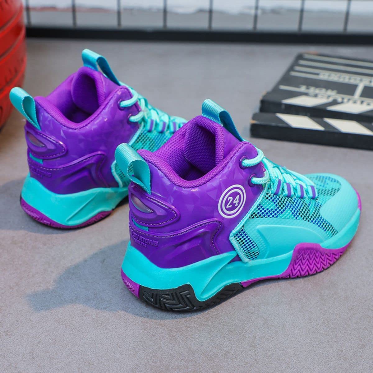 Basketballschuhe für Jungen Atmungsaktive Laufschuhe Kindersportschuhe Straßenlaufschuhe für Jungen Leichte neutrale Sportschuhe