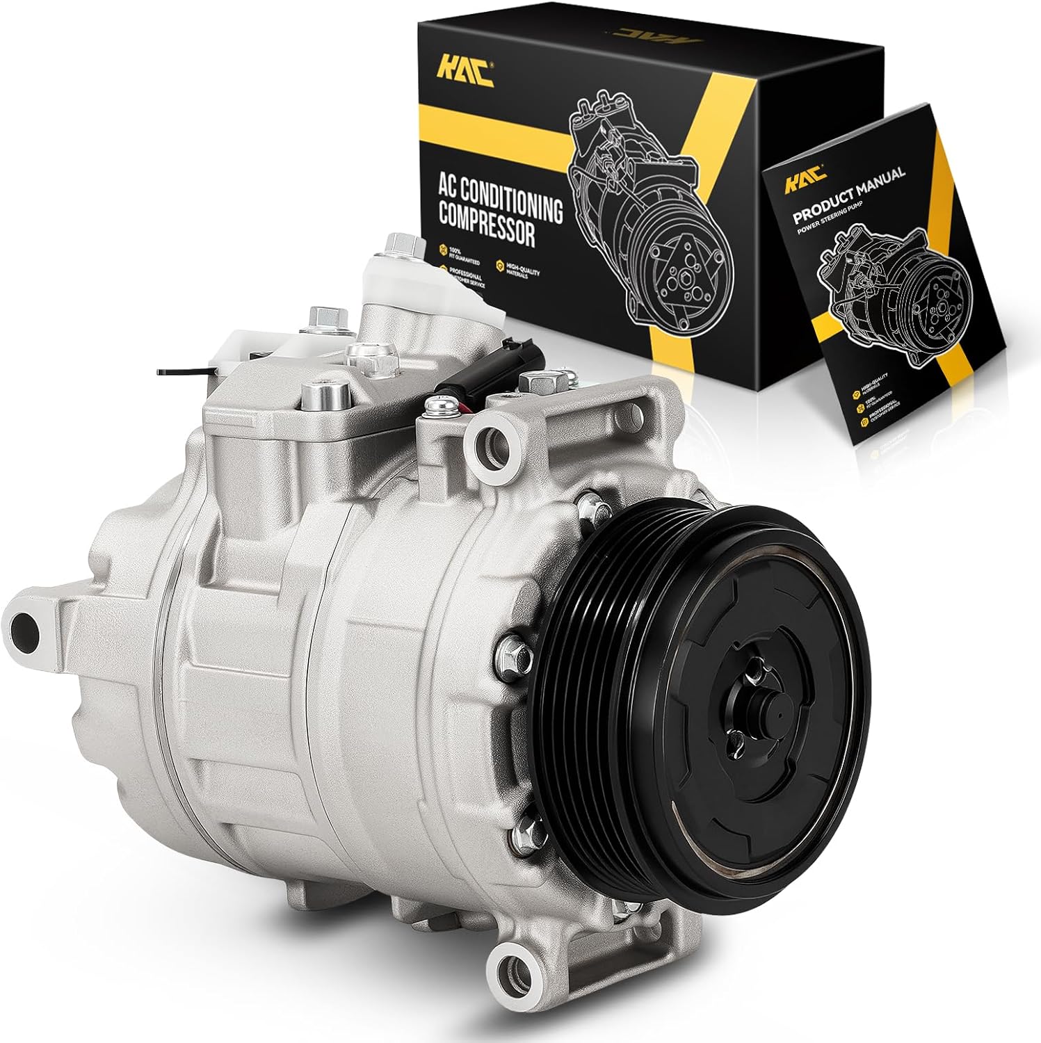 KAC A/C Compressor Compatible with Mercedes-Benz ML350 2010-2011 3.5L, E320 2003-2006, ML350 2006-2009, Air Conditioning Compressors Replace for 4710594, 4710596