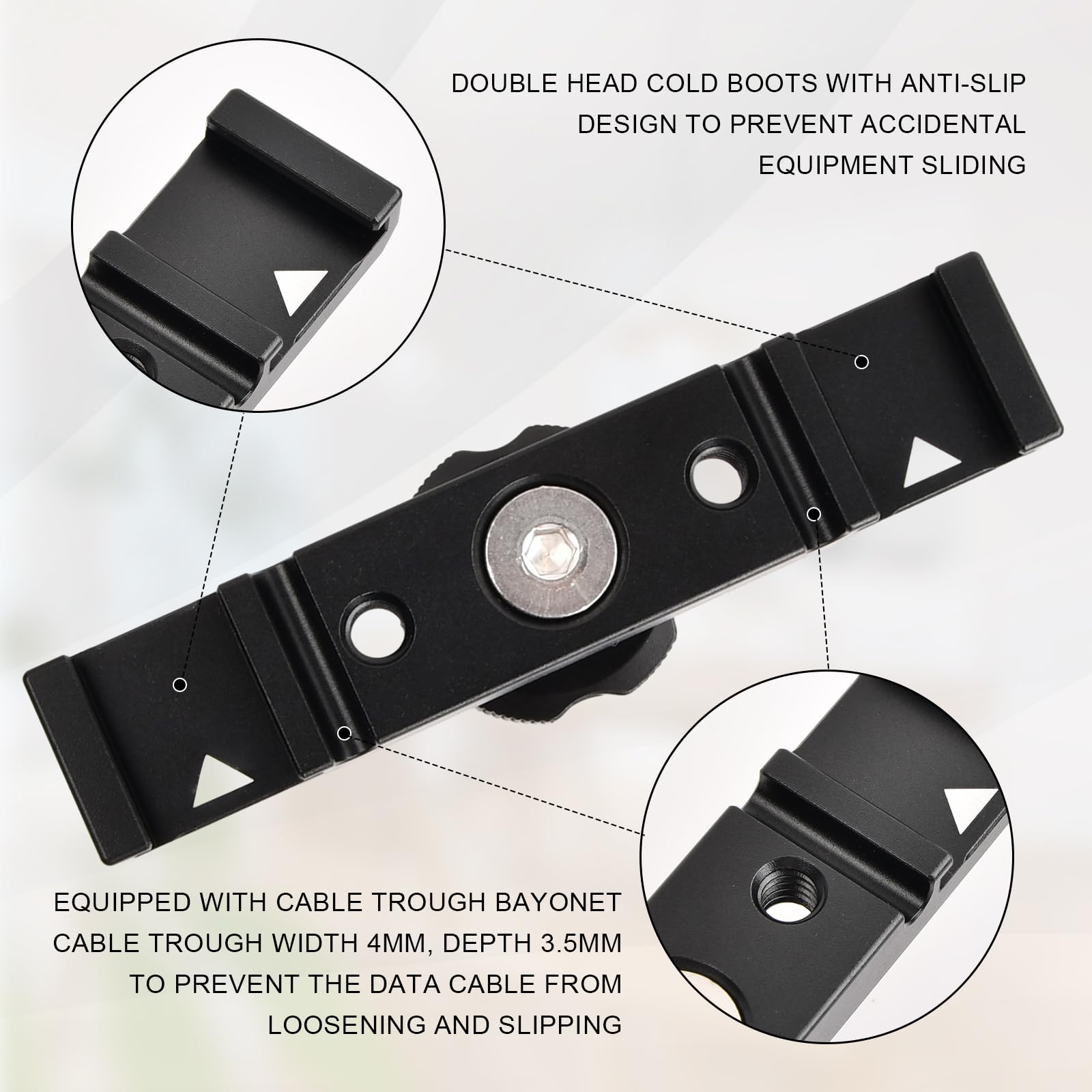 NEEWER Mini rotule avec Support et Base de Chaussure Froide Amovible et